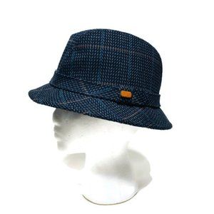 Totes Fedora Hat Rain Rolls Right Off Tweed NEW